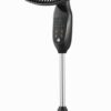 PELONIS 18" 5-Blade Adjustable Oscillating Pedestal Fan with Remote, Black | Black Standing Fan with 90° Oscillation and 24° Tilt, 5-Speeds, 4 Modes, Eco Control, 7-Hr Timer for Living Room and Office