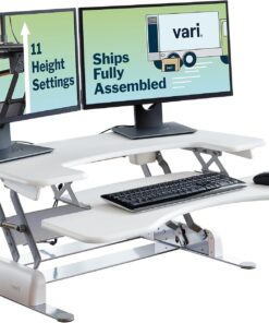 Vari Pro Plus 36 Standing Desk Converter – Spring-Loader Lift – White