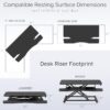 VIVO Black 48 in Standing Desk Converter, DESK-V048KB | Extra Large, Height Adjustable, Stand Up Desk Riser, Keyboard Tray, Dual Monitor & Laptop Workstation, Black Frame, K Series VIVO Black 48 in Standing Desk Converter, DESK-V048KB | Extra Large, Height Adjustable, Stand Up Desk Riser, Keyboard Tray, Dual Monitor & Laptop Workstation, Black Frame, K Series