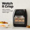 CHEFMAN Multifunctional Digital Air Fryer+ Rotisserie, Dehydrator, Convection Oven, 17 Touch Screen Presets Fry, Roast, Dehydrate, Bake, XL 10L Family Size, Auto Shutoff, Large Easy-View Window, Black