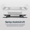 Vari VariDesk Pro Plus 36 - Adjustable Desk Converter with 11 Height Settings - Laptop Sit Stand Desk Riser for Home Office, Table Tops, Workspace - Fully Assembled with Spring Loaded Lift - Black
