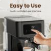 Chefman CraftBrew Espresso Machine, 15-Bar Pump Digital Espresso Maker w/Steam Wand for Latte & Cappuccino, Compact Espresso Coffee Machine w/ 1.5L Removable Water Reservoir - Stainless Black Chefman CraftBrew Espresso Machine, 15-Bar Pump Digital Espresso Maker w/Steam Wand for Latte & Cappuccino, Compact Espresso Coffee Machine w/ 1.5L Removable Water Reservoir - Stainless Black