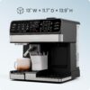 Chefman Coffee Maker Espresso Machine Combo, 8-in-1 Coffee Station with Automatic Milk Frother for Lattes, Cappuccinos, Macchiatos, 20-Bar Pump, 12-Cup Carafe & 3L Water Tank - Black Chefman Coffee Maker Espresso Machine Combo, 8-in-1 Coffee Station with Automatic Milk Frother for Lattes, Cappuccinos, Macchiatos, 20-Bar Pump, 12-Cup Carafe & 3L Water Tank - Black