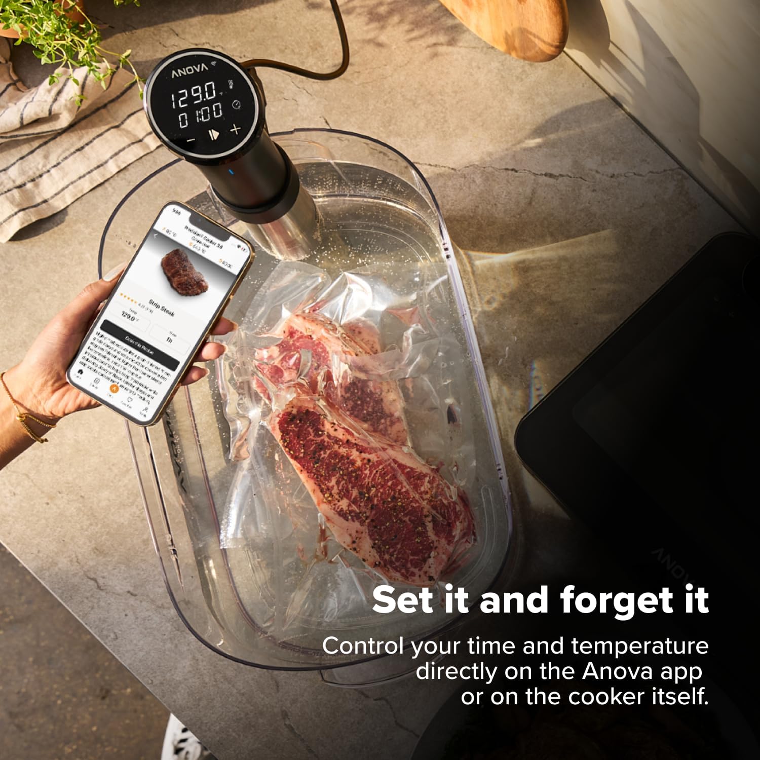 Anova Culinary Sous Vide Precision Cooker 3.0 (WiFi), 1100 Watts, Stainless Steel Anova Culinary Sous Vide Precision Cooker 3.0 (WiFi), 1100 Watts, Stainless Steel - Image 7