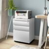 Approgreent Mobile File Cabinet for Home Office, Lockable 3 Drawer Filing Cabinet with Wheels for A4-Size/Letter-Size/Legal-Size, Fully Assembled Except Casters, White Approgreent Mobile File Cabinet for Home Office, Lockable 3 Drawer Filing Cabinet with Wheels for A4-Size/Letter-Size/Legal-Size, Fully Assembled Except Casters, White