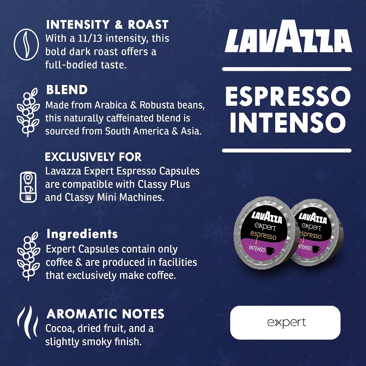 Lavazza Classy Plus Coffee Maker – 72 Count Intenso Espresso Capsules – Dual Brew Espresso & Lungo Machine Compatible Expert Capsules Lavazza Classy Plus Coffee Maker – 72 Count Intenso Espresso Capsules – Dual Brew Espresso & Lungo Machine Compatible Expert Capsules - Image 7