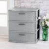 Sterilite Wide 3 Drawer Storage Tower, Weave Pattern, Cement, 2-Pack | Organizing Plastic Drawers and Containers for Home, Office, Desk, Clothes, Dresser, Kitchen, and Pantry Sterilite Wide 3 Drawer Storage Tower, Weave Pattern, Cement, 2-Pack | Organizing Plastic Drawers and Containers for Home, Office, Desk, Clothes, Dresser, Kitchen, and Pantry