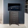 VIVO Tall TV Cart for 32 to 83 inch Screens up to 110 lbs, LCD LED OLED 4K Smart Flat and Curved Panels, Rolling Stand with Laptop DVD Shelf, Locking Wheels, Max VESA 600x400, Black, STAND-TV13E