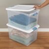 Sterilite 12 Pack Latching Box, Under Bed Storage Bins with Lids, Clear Plastic, 64 Quart - Heavy-Duty Organizing Containers for Closet, Bathroom, and Office Sterilite 12 Pack Latching Box, Under Bed Storage Bins with Lids, Clear Plastic, 64 Quart - Heavy-Duty Organizing Containers for Closet, Bathroom, and Office