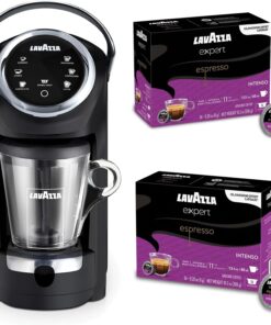 Lavazza Classy Plus Coffee Maker – 72 Count Intenso Espresso Capsules – Dual Brew Espresso & Lungo Machine Compatible Expert Capsules
