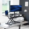 VIVO Black 48 in Standing Desk Converter, DESK-V048KB | Extra Large, Height Adjustable, Stand Up Desk Riser, Keyboard Tray, Dual Monitor & Laptop Workstation, Black Frame, K Series VIVO Black 48 in Standing Desk Converter, DESK-V048KB | Extra Large, Height Adjustable, Stand Up Desk Riser, Keyboard Tray, Dual Monitor & Laptop Workstation, Black Frame, K Series