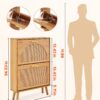 VEVOR Shoe Cabinet with 2 Flip Drawers, Shoe Storage Cabinet for Entryway, Free Standing Shoe Storage Organizer with Rattan Doors for Heels, Boots, Slippers in Hallway, Living Room VEVOR Shoe Cabinet with 2 Flip Drawers, Shoe Storage Cabinet for Entryway, Free Standing Shoe Storage Organizer with Rattan Doors for Heels, Boots, Slippers in Hallway, Living Room