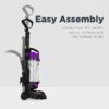 Eureka NEU182B PowerSpeed Bagless Upright Vacuum Cleaner, Purple | Upright Vacuum, 5-Height Brush Roll Adjust, 12.6" wide cleaning path, Pet Hair, Carpet & Hard Floor Cleaner,Purple