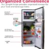 Frigidaire, 2 Door Apartment Size Refrigerator/Freezer Combo, 7.5 cu ft, Platinum Series, Stainless, 23" D x 21.5" W x 55.5" H