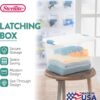 Sterilite Latching Box with Lids for Home and Office, 25 Quart, 24-Pack | Heavy-Duty and Stackable Plastic Containers with Latches for Closet, Cabinet, Bedroom, Bathroom and Dorm Room Organization Sterilite Latching Box with Lids for Home and Office, 25 Quart, 24-Pack | Heavy-Duty and Stackable Plastic Containers with Latches for Closet, Cabinet, Bedroom, Bathroom and Dorm Room Organization