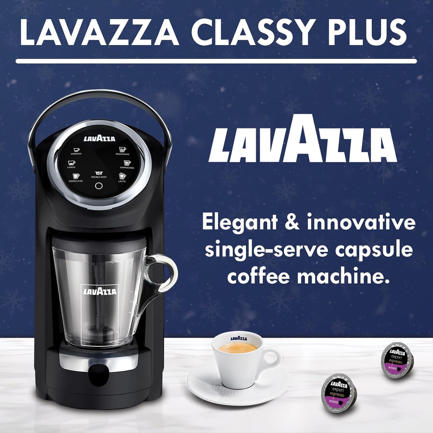 Lavazza Classy Plus Coffee Maker – 72 Count Intenso Espresso Capsules – Dual Brew Espresso & Lungo Machine Compatible Expert Capsules Lavazza Classy Plus Coffee Maker – 72 Count Intenso Espresso Capsules – Dual Brew Espresso & Lungo Machine Compatible Expert Capsules - Image 3