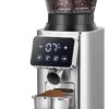 AMZCHEF Burr Coffee Grinder, 45 Settings, Anti-Static Burr Mill | 40mm Burr, 0.5s LED Timer, Fit 51-54/58 Espresso Portafilter, for Espresso, Drip, Pour Over, Cold Brew & French Press