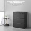Approgreent Lateral 3 Drawer File Cabient with Lock, Metal Filing Cabinets for Home Office, Heavty Duty Office Storage Cabinet for A4/Letter/Legal (Matte Black)