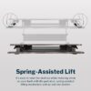 Vari Pro Plus 36 Standing Desk Converter – Spring-Loader Lift – Espresso