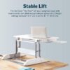 Vari Pro Plus 36 Standing Desk Converter – Spring-Loader Lift – White