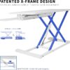 VIVO White 32 in Standing Desk Converter, DESK-V000KW | Height Adjustable, Stand Up Desk Riser, Wide Keyboard Tray, Dual Monitor and Laptop Workstation, K Series