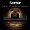 CHEF iQ MiniOven Smart Toaster Oven Air Fryer Combo, 11-in-1 Countertop Convection Oven, Bake, Broil, Air Fry, Broil, Dehydrate, 1750W, 25 Qt Capacity, Fast Cooking with Touchscreen Controls – Black