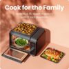 Chefman Air Fryer Toaster Oven Combo, Countertop Oven for Quick & Healthy Meals, Bake, Broil, Air Fry, Toast, and Bagel Functions, 450°F Max Temp, 4 Slice Toaster Oven Air Fryer Combo