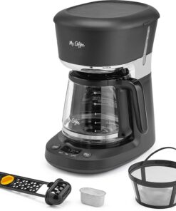 Mr. Coffee 12 Cup Dishwashable Coffee Maker with Advanced Water Filtration & Permanent Filter