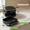 NutriChef 6 Quart Extra Large Air Fryer with 11-in-1 Cooking Presets | Extra-Large Basket Fits Up to 12” Pizza | Adjustable Temperature 450F & Timer Range | Dual Heat Source Technology | Grey NutriChef 6 Quart Extra Large Air Fryer with 11-in-1 Cooking Presets | Extra-Large Basket Fits Up to 12” Pizza | Adjustable Temperature 450F & Timer Range | Dual Heat Source Technology | Grey