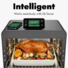 CHEF iQ MiniOven Smart Toaster Oven Air Fryer Combo, 11-in-1 Countertop Convection Oven, Bake, Broil, Air Fry, Broil, Dehydrate, 1750W, 25 Qt Capacity, Fast Cooking with Touchscreen Controls – Black