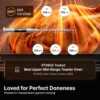 Typhur Sync Air Fryer Oven with Wireless Meat Thermometer Probe, AI Recipes | 12‑in‑1 Countertop Air Fryer Toaster Oven Combo, 360° Turbo Convection, Smart App Control, Home & Commercial, Stainless Steel