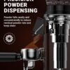 AMZCHEF Burr Coffee Grinder, 45 Settings, Anti-Static Burr Mill | 40mm Burr, 0.5s LED Timer, Fit 51-54/58 Espresso Portafilter, for Espresso, Drip, Pour Over, Cold Brew & French Press