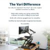 Vari VariDesk Pro Plus 36 - Adjustable Desk Converter with 11 Height Settings - Laptop Sit Stand Desk Riser for Home Office, Table Tops, Workspace - Fully Assembled with Spring Loaded Lift - Black