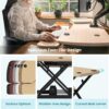 VERSADESK PowerPro 36 Inch Electric Standing Desk Converter – Push-Button Height Adjustable Sit to Stand Desk Riser for Dual Monitors & Laptop – Motorized Desktop Workstation with Wide Keyboard Tray