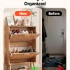 VEVOR Shoe Cabinet with 2 Flip Drawers, Shoe Storage Cabinet for Entryway, Free Standing Shoe Storage Organizer with Rattan Doors for Heels, Boots, Slippers in Hallway, Living Room VEVOR Shoe Cabinet with 2 Flip Drawers, Shoe Storage Cabinet for Entryway, Free Standing Shoe Storage Organizer with Rattan Doors for Heels, Boots, Slippers in Hallway, Living Room
