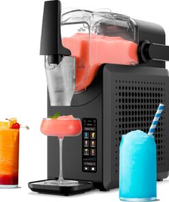 Iceman by Chefman Slush-Ease MAX 90oz Slushie Machine, 64oz Liquid Capacity Frozen Drink Maker & Slushy Machine with 5 Presets and LED Display, Perfect for Frozen Margaritas, Frappes, Smoothies