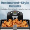 Chefman 4.5 Liter Deep Fryer w/Basket Strainer, XL Jumbo Size, Adjustable Temperature & Timer, Perfect for Fried Chicken, Shrimp, French Fries, Chips & More, Removable Oil-Container, Stainless Steel