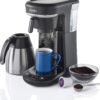 Mr. Coffee Coffee Maker, Programmable Coffee Machine for Single Serve or Carafe Coffee, 10 Cups, Black Mr. Coffee Coffee Maker, Programmable Coffee Machine for Single Serve or Carafe Coffee, 10 Cups, Black