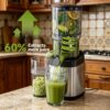 Cold Press Juicer Machine, 5.4" Wide Self-Feeding Chute | Masticating Juice Extractor for Whole Fruits & Vegetables,Large Auger & Triple Strainers, High Juice Yield, Easy to Clean Cold Press Juicer Machine, 5.4" Wide Self-Feeding Chute | Masticating Juice Extractor for Whole Fruits & Vegetables,Large Auger & Triple Strainers, High Juice Yield, Easy to Clean