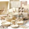 Nutrichef 54-Piece Marble Non-Stick Cookware and Bakeware Set, Professional Home Kitchen Collection with Multi-Sized Pots and Pans Set, and Heat-Resistant Tools