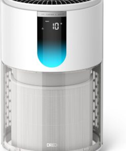 DREO Air Purifier for Home, Up to 1176 ft², HEPA Sleep Mode, Air Purifiers for Large Room & Bedroom, Pets, Smoke, Dust, Pollen & Odors, PM2.5 Monitor, Auto & Turbo Mode, 4 Speeds, DR-HAP009 (Dreo 539)