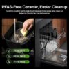 Typhur Sync 8QT AI Smart Air Fryer with Built-in Wireless Meat Thermometer | 9-in-1 XL Non Toxic Airfryer | PFAS-Free Ceramic Basket | 450°F Max | Fits 6lb Whole Chicken | Quiet & Dishwasher Safe | 120V Typhur Sync 8QT AI Smart Air Fryer with Built-in Wireless Meat Thermometer | 9-in-1 XL Non Toxic Airfryer | PFAS-Free Ceramic Basket | 450°F Max | Fits 6lb Whole Chicken | Quiet & Dishwasher Safe | 120V
