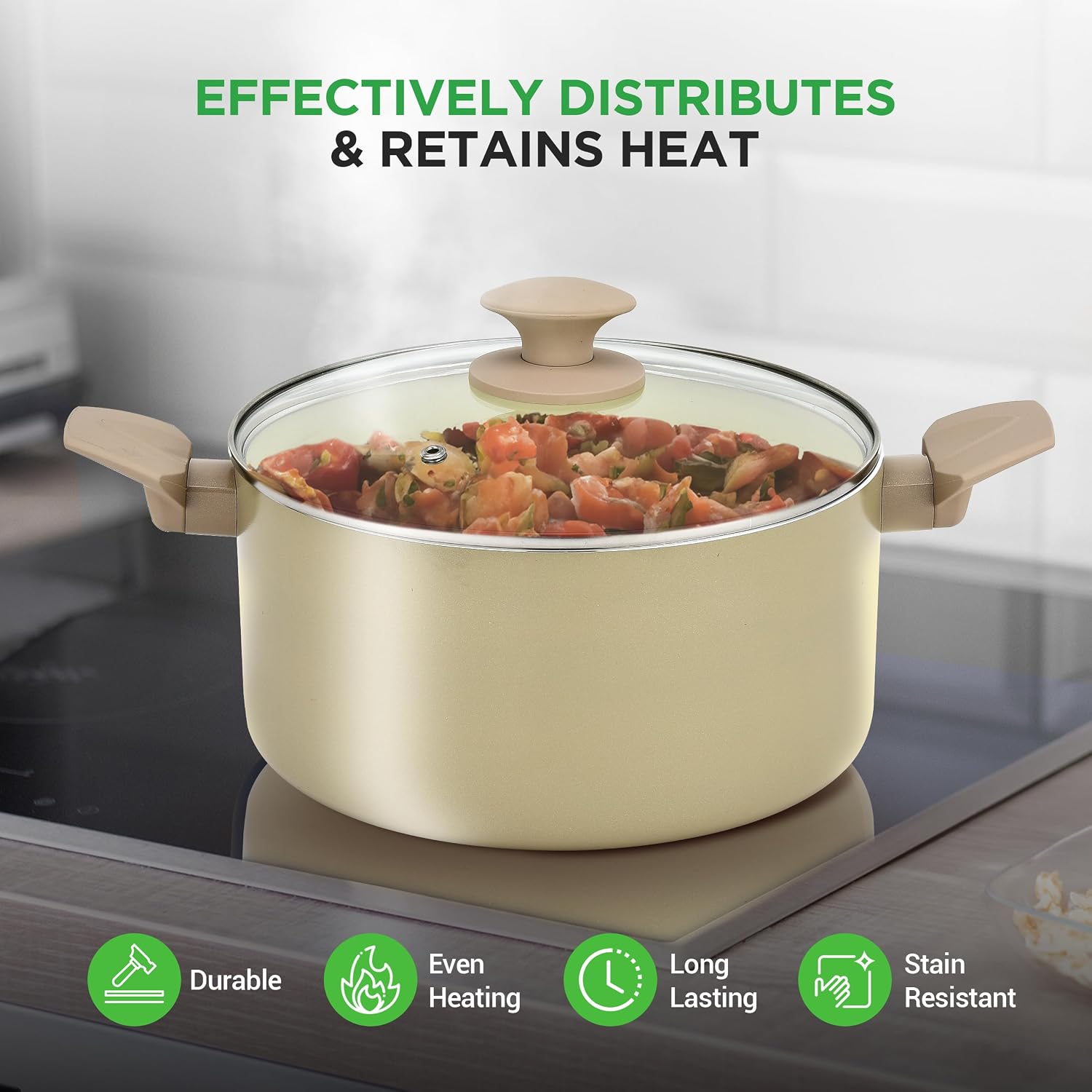 Nutrichef 54-Piece Marble Non-Stick Cookware and Bakeware Set, Professional Home Kitchen Collection with Multi-Sized Pots and Pans Set, and Heat-Resistant Tools Nutrichef 54-Piece Marble Non-Stick Cookware and Bakeware Set, Professional Home Kitchen Collection with Multi-Sized Pots and Pans Set, and Heat-Resistant Tools - Image 4