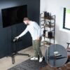 VIVO Tall TV Cart for 32 to 83 inch Screens up to 110 lbs, LCD LED OLED 4K Smart Flat and Curved Panels, Rolling Stand with Laptop DVD Shelf, Locking Wheels, Max VESA 600x400, Black, STAND-TV13E