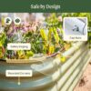 Vego garden Raised Garden Bed Kits, 17" Tall 9 in 1 8ft X 2ft Metal Raised Planter Bed for Vegetables Flowers Ground Planter Box-Modern Gray Vego garden Raised Garden Bed Kits, 17" Tall 9 in 1 8ft X 2ft Metal Raised Planter Bed for Vegetables Flowers Ground Planter Box-Modern Gray
