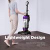 Eureka NEU182B PowerSpeed Bagless Upright Vacuum Cleaner, Purple | Upright Vacuum, 5-Height Brush Roll Adjust, 12.6" wide cleaning path, Pet Hair, Carpet & Hard Floor Cleaner,Purple