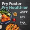 Chefman TurboX 4-in-1 Air Fryer, 5-Quart Airfryer for Extra Crispy Chicken, Fries, Wings, and More, Air Fry, Bake, Reheat, and Frozen Functions, Digital Touch Controls, Dishwasher Safe - Gray Chefman TurboX 4-in-1 Air Fryer, 5-Quart Airfryer for Extra Crispy Chicken, Fries, Wings, and More, Air Fry, Bake, Reheat, and Frozen Functions, Digital Touch Controls, Dishwasher Safe - Gray