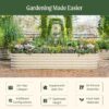 Vego garden Raised Garden Bed Kits, 17" Tall 9 in 1 8ft X 2ft Metal Raised Planter Bed for Vegetables Flowers Ground Planter Box-Modern Gray Vego garden Raised Garden Bed Kits, 17" Tall 9 in 1 8ft X 2ft Metal Raised Planter Bed for Vegetables Flowers Ground Planter Box-Modern Gray