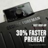 GEORGE FOREMAN® Contact Submersible™ Grill, 5-Serving Grill - Adjustable Temperature Control, Black Plates, Wash the entire grill