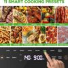 NutriChef 6 Quart Extra Large Air Fryer with 11-in-1 Cooking Presets | Extra-Large Basket Fits Up to 12” Pizza | Adjustable Temperature 450F & Timer Range | Dual Heat Source Technology | Grey NutriChef 6 Quart Extra Large Air Fryer with 11-in-1 Cooking Presets | Extra-Large Basket Fits Up to 12” Pizza | Adjustable Temperature 450F & Timer Range | Dual Heat Source Technology | Grey